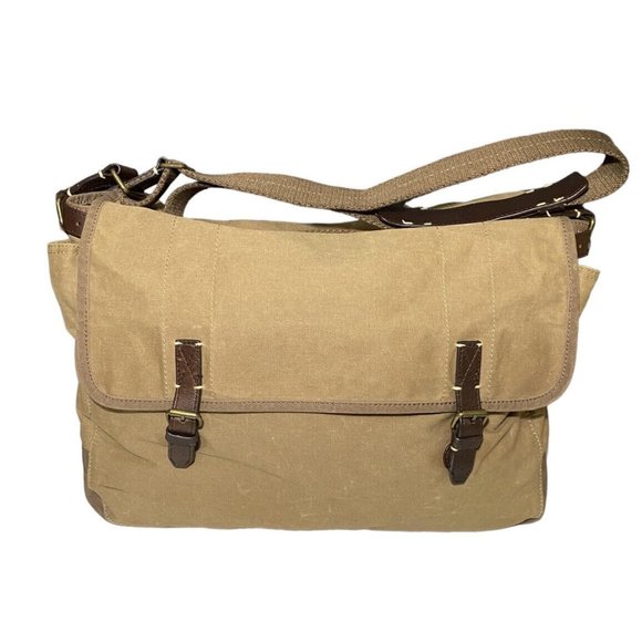 J. Crew Bags J Crew Abington Waxed Cotton Canvas Messenger Bag